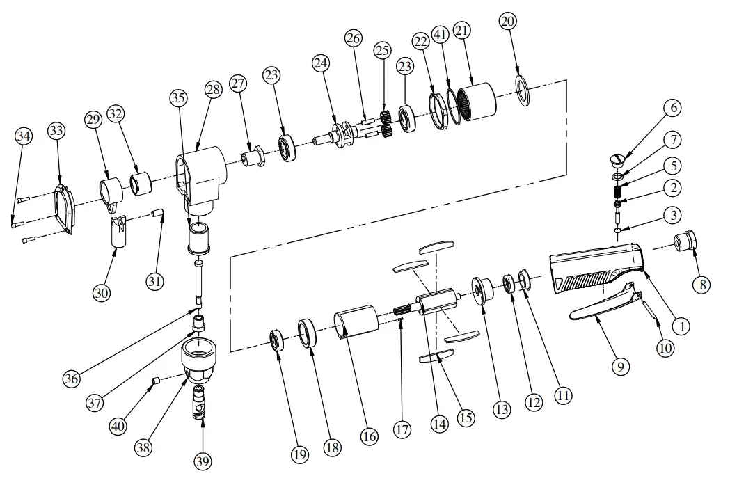 CHIEF 57930 UPC 18 Gauge Professional Air Nibbler - Fig 3