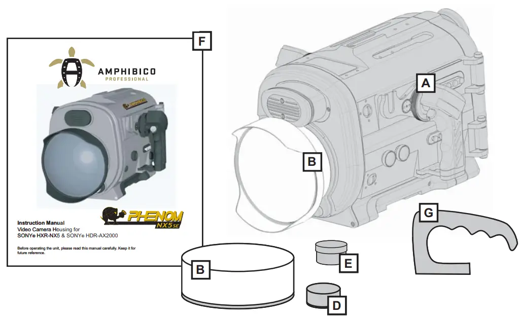 AMPHIBICO Phenom NX5 SE Underwater Housing - fig
