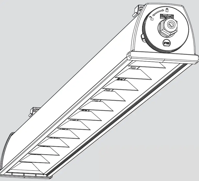 Beghelli Steel ECO Adjustable LED