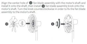 FIG 6 Install the fan blade assembly