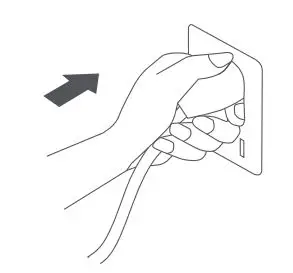 FIG 9 Connect to a power outlet