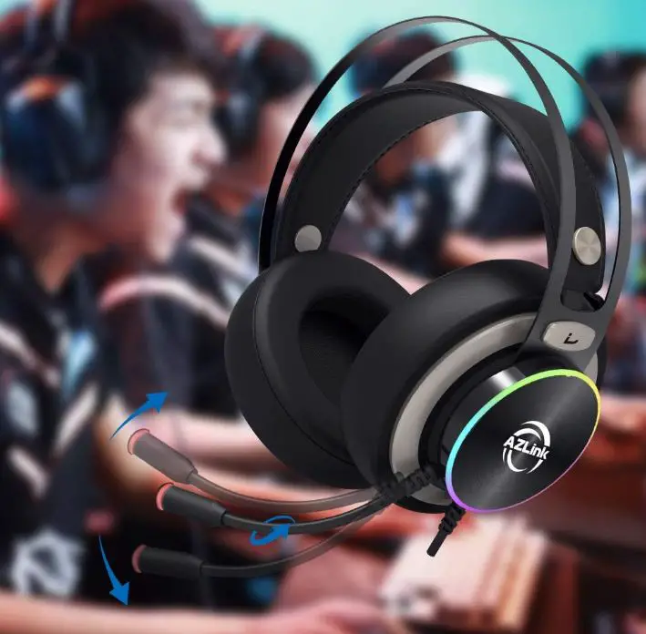 AZLink Gaming headsets PS4 Bass Stereo Headset Wired PC Game Headphones (2)