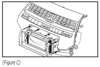 Metra 99-7875 DIN radio provision --plate onto the