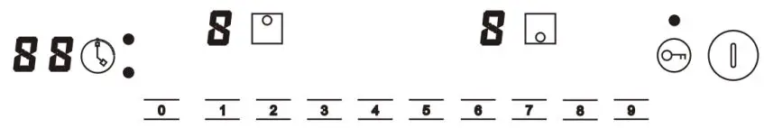 DRINKPOP DP-CHEFTOP-2V Dual Vertical Induction Cooktop Hob Instruction Manual - CONTROL PANEL LAYOUT