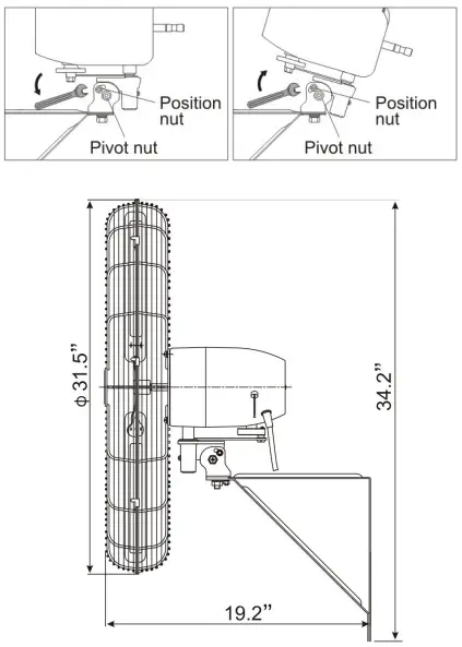 TO ADJUST AIRFLOW UPWARD OR DOWNWARD