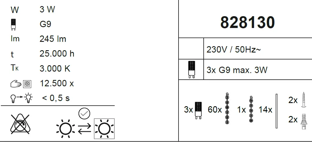 Paul Neuhaus 828130 LEFES Light LED Semi Flush Ceiling Light 1