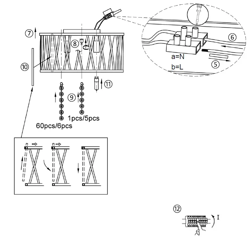Paul Neuhaus 828130 LEFES Light LED Semi Flush Ceiling Light 3