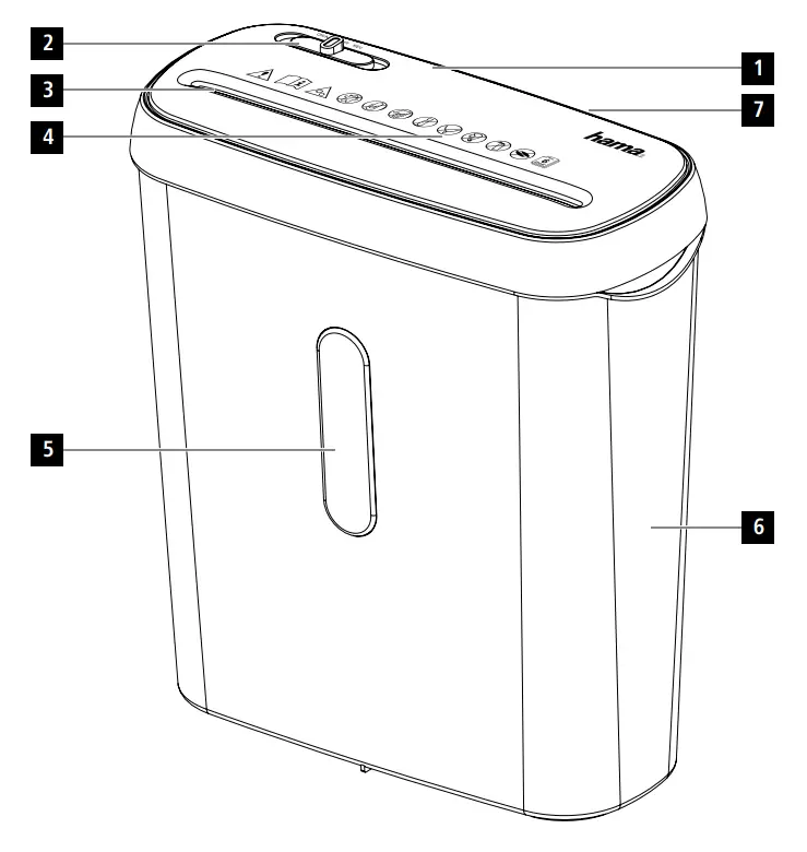 hama 00050541 Shredder -OVERVIEW