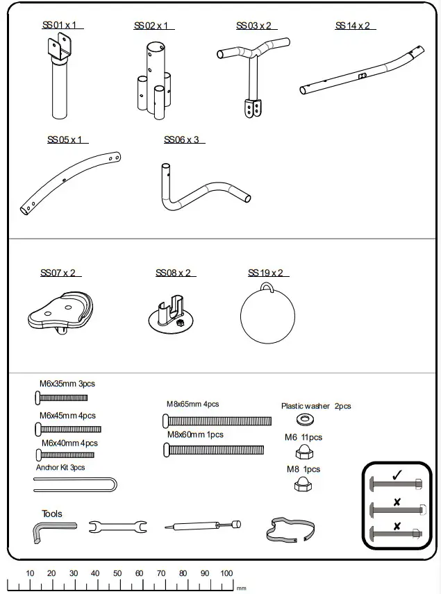LIFESPAN Bubble Seesaw LK22 - part list