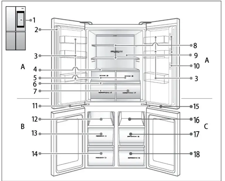 Haier-HCW9919FSGB-Refrigerator-Freezer-fig3