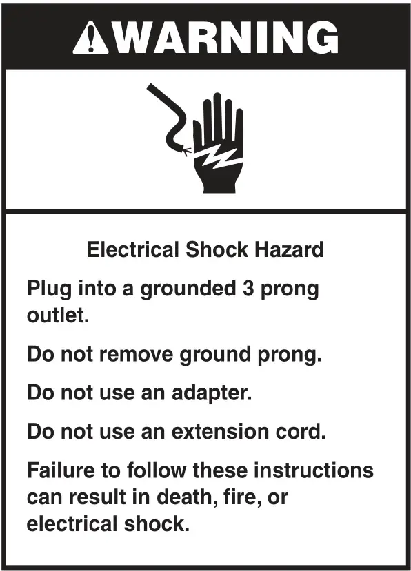 KitchenAid KSB1575 Stand Blender - Electrical Shock Hazard