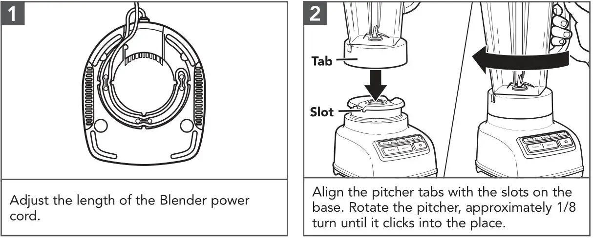 KitchenAid KSB1575 Stand Blender - PRODUCT ASSEMBLY1,2