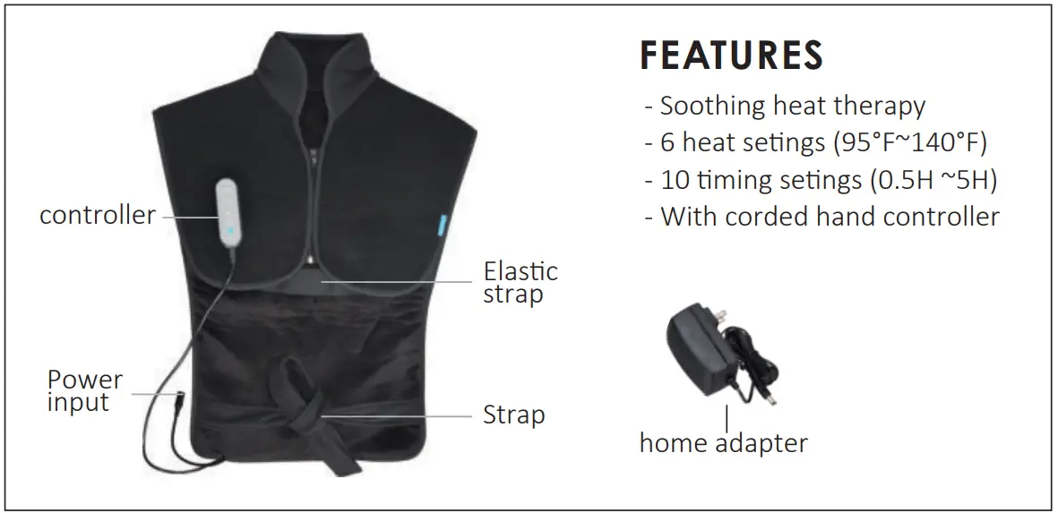 COMFIER CF-6212 Electric Heating Wrap -