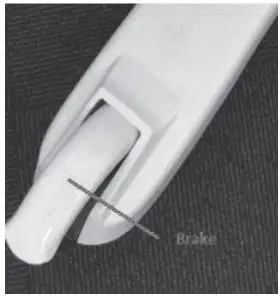 DENVER SCK-5300 MK2 Kids Electric Scooter Instructions - If you want to slow down then step lightly on the rear mechanical brake