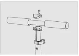 DENVER SCK-5300 MK2 Kids Electric Scooter Instructions - Use the screwdriver to lock the handle block