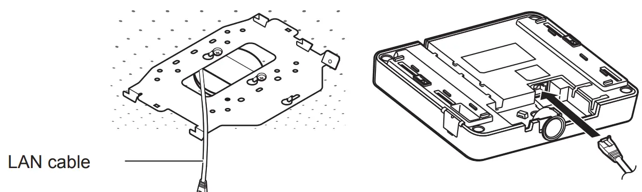 Connect the cable to the antenna