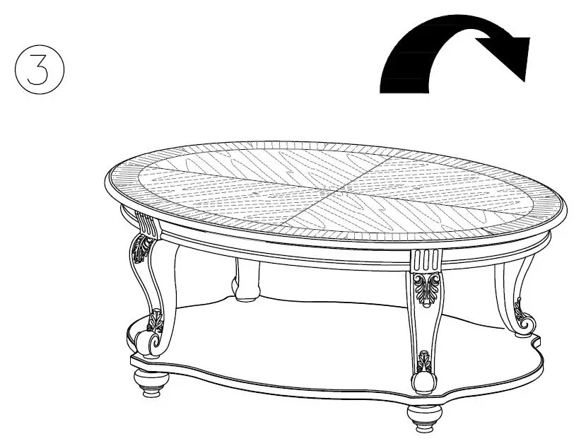 ASHLEY T743-0 Living Room Realyn Coffee Table Instruction Manual - How to use