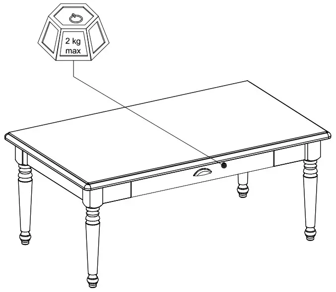 DEDEMAN 0162TABAC Cottage Coffee Table - cover