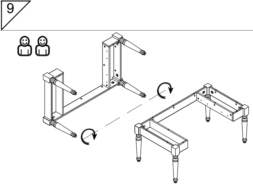 DEDEMAN 0162TABAC Cottage Coffee Table - overview 14