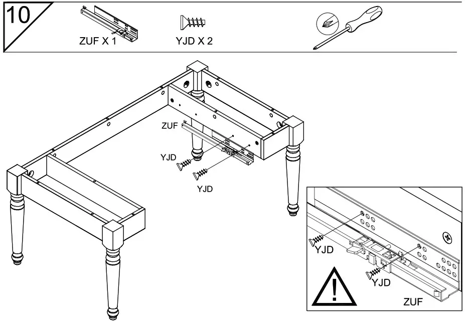DEDEMAN 0162TABAC Cottage Coffee Table - overview 15