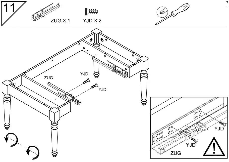 DEDEMAN 0162TABAC Cottage Coffee Table - overview 16