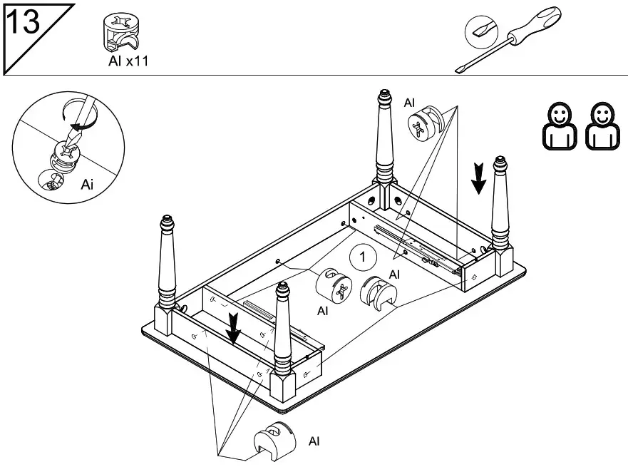 DEDEMAN 0162TABAC Cottage Coffee Table - overview 18