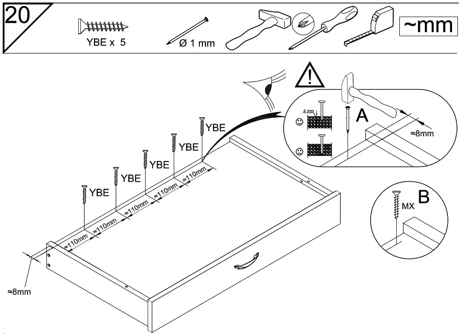 DEDEMAN 0162TABAC Cottage Coffee Table - overview 26