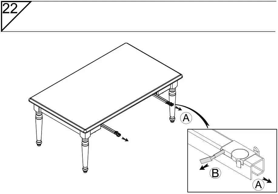 DEDEMAN 0162TABAC Cottage Coffee Table - overview 28