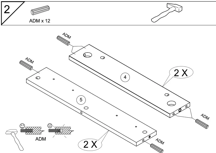DEDEMAN 0162TABAC Cottage Coffee Table - overview 7