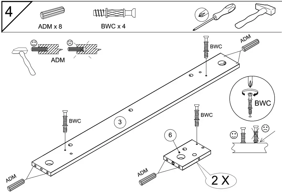 DEDEMAN 0162TABAC Cottage Coffee Table - overview 9