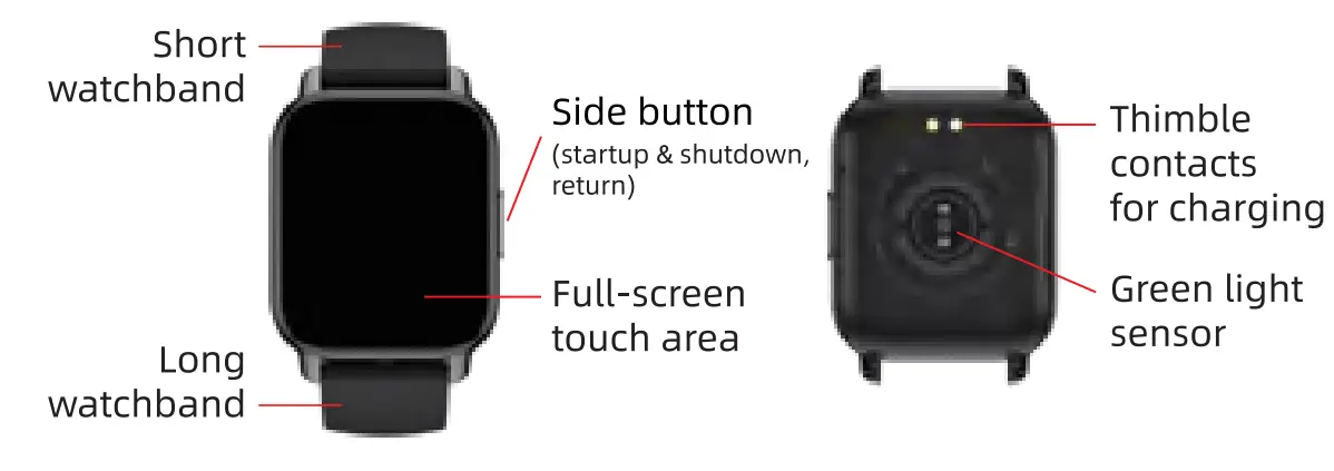 Shenzhen Buzz Tech P66 Smart Watch - Figure 1