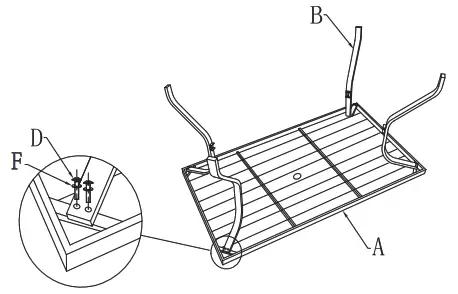 NUU GARDEN TA103-WZC Steel Dining Table - 2