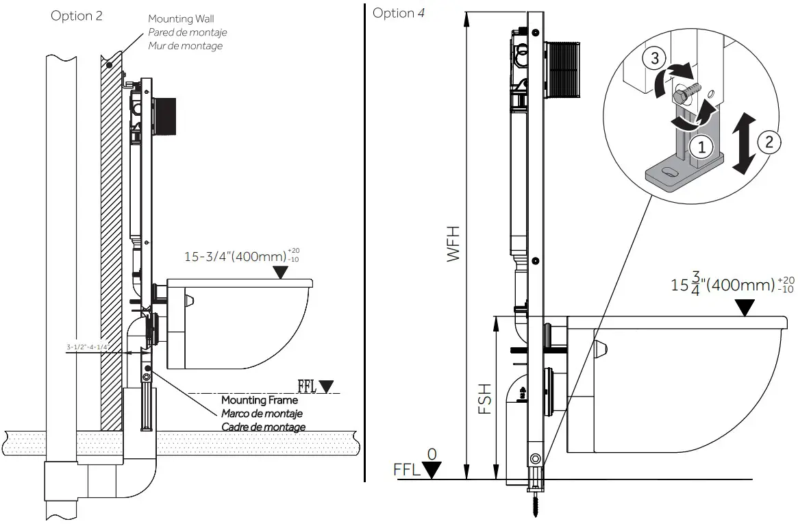 Signature Hardware 953818 ARNELLE Wall Hung Toilet - Figure 3