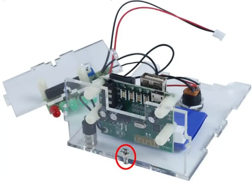 ICSTATION GY20924 1 FM 87 108MHz Radio Receiver DIY Kit -Battry