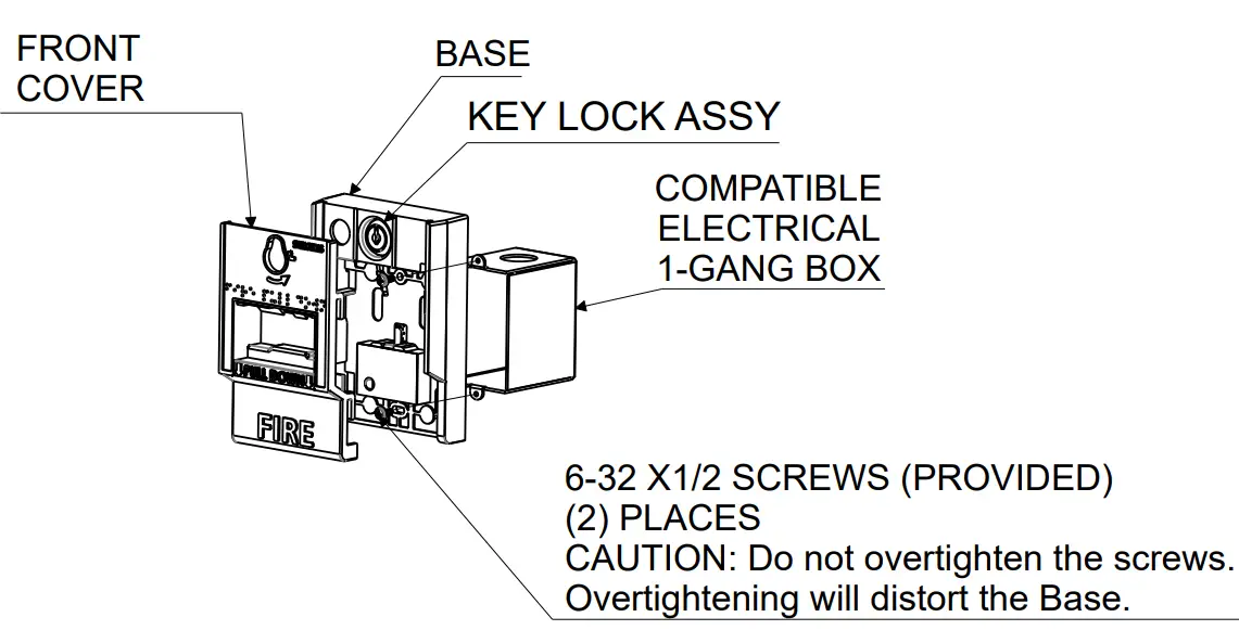 SIEMENS XTRI-S Single Dual Action Manual Pull Station - figure 2