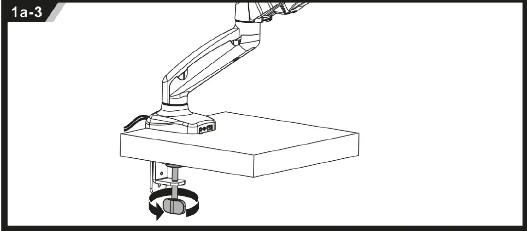 ACT AC8311 Gas Spring Monitor Desk Mount 07