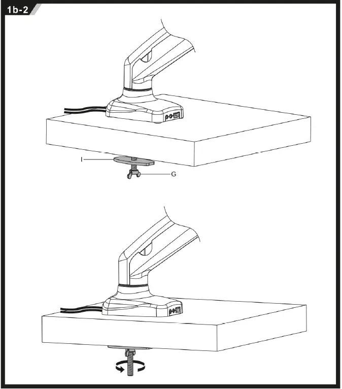 ACT AC8311 Gas Spring Monitor Desk Mount 08