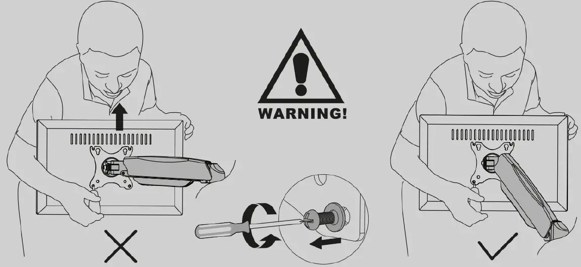 ACT AC8311 Gas Spring Monitor Desk Mount 16
