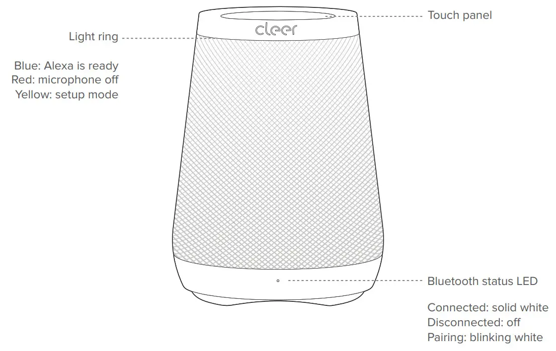 Cleer SPACE Smart Home Speaker -front