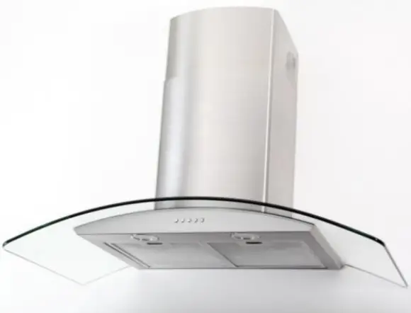 Robinhood RWV3CL6G Wall Canopy Curved Glass