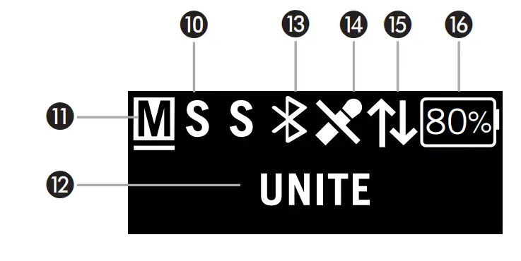 UNITE TH Handheld Transmitter - Display
