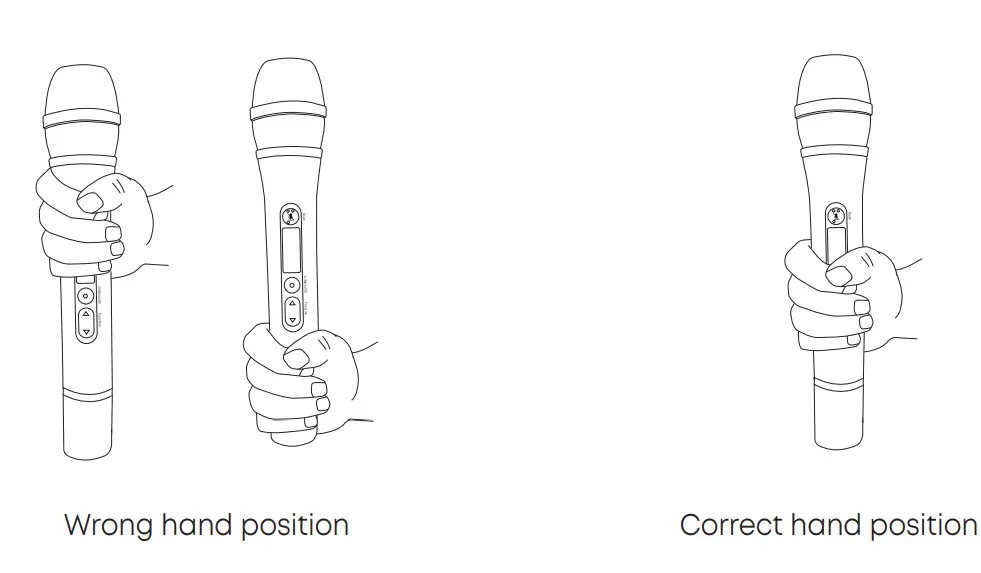 UNITE TH Handheld Transmitter - Handling