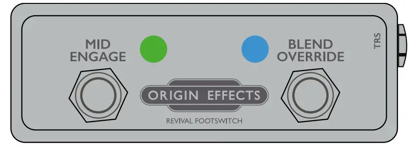 ORIGIN EFFECTS RevivalDRIVE Hot Rod - Revival Footswitch