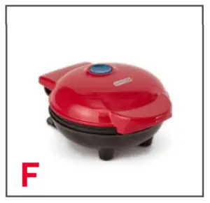 Using mini waffle maker