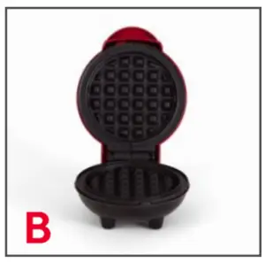 Using mini waffle maker