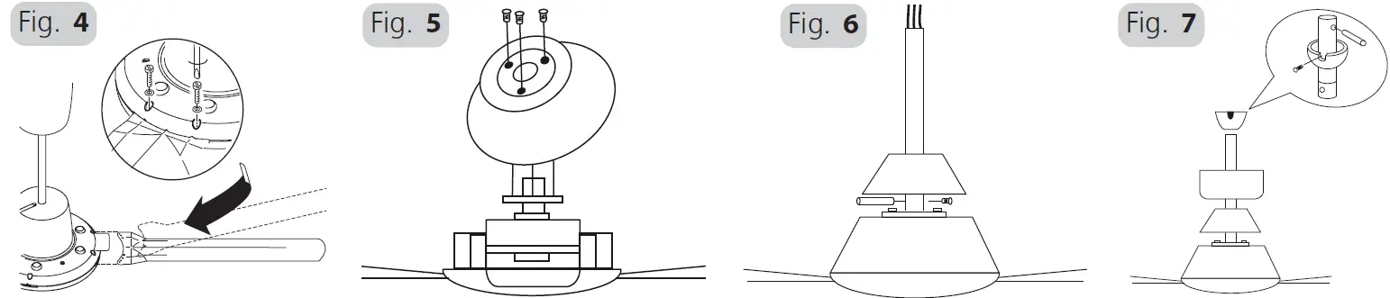 EGLO 35016 ANTIBES Ceiling Fan Assembling and installing the fan
