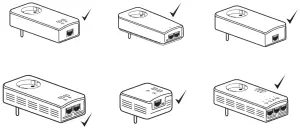 renkforce WiFi Powerline Starter Kit PL600D - Compatible