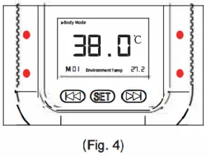 DURALINE Automatic Forehead Thermometer Touchless Infared - Abnormal temperature