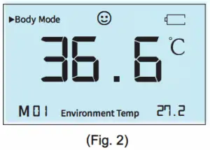 DURALINE Automatic Forehead Thermometer Touchless Infared - Insufficient power