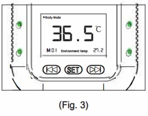 DURALINE Automatic Forehead Thermometer Touchless Infared - Normal temperature